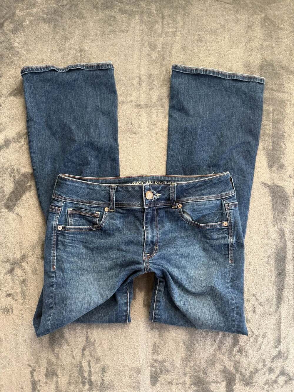 American Eagle Outfitters Kick Boot Super Stretch Dark Size 10 Regular Y2K